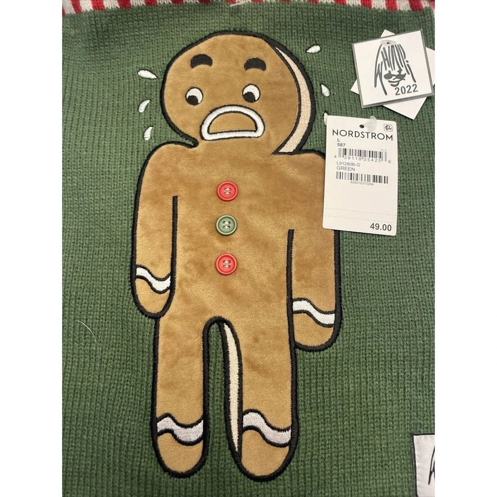 WHOOPI GOLDBERG Broken Cookie Dog Sweater & Beanie Set Size Medium New w/Tag